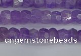 CRB1274 15.5 inches 4*6mm faceted rondelle lavender amethyst beads