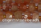 CRB1291 15.5 inches 5*8mm faceted rondelle moonstone beads