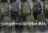 CRB1303 15.5 inches 7*14mm faceted rondelle labradorite beads