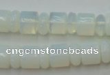 CRB135 15.5 inches 6*12mm & 10*12mm rondelle opal beads