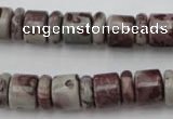 CRB137 15.5 inches 6*12mm & 10*12mm rondelle artistic jasper beads