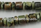 CRB138 15.5 inches 6*12mm & 10*12mm rondelle rhyolite gemstone beads