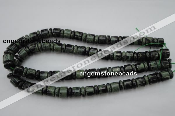 CRB139 15.5 inches 6*12mm & 10*12mm rondelle kambaba jasper beads