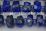 CRB1391 15.5 inches 6*10mm faceted rondelle lapis lazuli beads