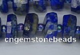 CRB1394 15.5 inches 8*16mm faceted rondelle lapis lazuli beads