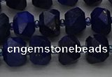 CRB1451 15.5 inches 8*10mm faceted rondelle lapis lazuli beads