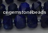 CRB1452 15.5 inches 10*14mm faceted rondelle lapis lazuli beads