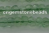 CRB1458 15.5 inches 4*6mm faceted rondelle green fluorite beads