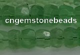 CRB1460 15.5 inches 6*10mm faceted rondelle green fluorite beads