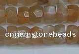 CRB1469 15.5 inches 5*8mm faceted rondelle moonstone beads