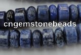 CRB177 15.5 inches 4*12mm – 8*12mm rondelle blue dumortierite beads