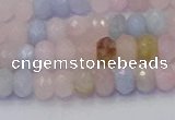 CRB1828 15.5 inches 4*6mm faceted rondelle morganite beads