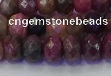 CRB1833 15.5 inches 5*8mm faceted rondelle tourmaline beads