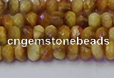 CRB1836 15.5 inches 4*6mm faceted rondelle golden tiger eye beads