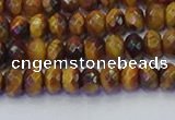 CRB1840 15.5 inches 4*6mm faceted rondelle yellow tiger eye beads