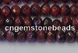 CRB1844 15.5 inches 4*6mm faceted rondelle red tiger eye beads