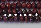 CRB1844 15.5 inches 4*6mm faceted rondelle red tiger eye beads