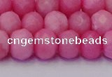 CRB1850 15.5 inches 6*10mm faceted rondelle pink opal beads