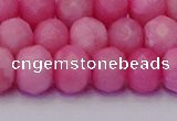 CRB1850 15.5 inches 6*10mm faceted rondelle pink opal beads