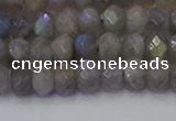 CRB1852 15.5 inches 4*6mm faceted rondelle labradorite beads