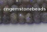 CRB1853 15.5 inches 5*8mm faceted rondelle labradorite beads