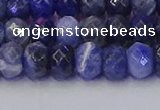 CRB1857 15.5 inches 5*8mm faceted rondelle sodalite beads