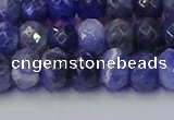 CRB1858 15.5 inches 6*10mm faceted rondelle sodalite beads