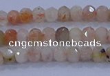 CRB1869 15.5 inches 2*3mm faceted rondelle sunstone beads