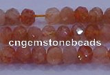 CRB1873 15.5 inches 2.5*4mm faceted rondelle sunstone beads