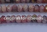 CRB1882 15.5 inches 2.5*4mm faceted rondelle rhodochrosite beads