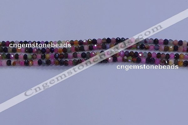 CRB1887 15.5 inches 2*3mm faceted rondelle tourmaline beads