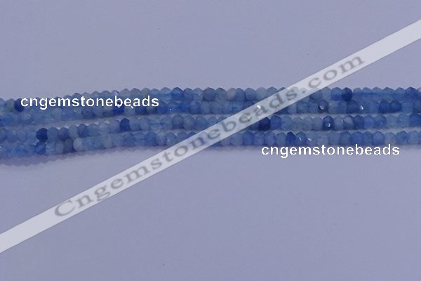 CRB1890 15.5 inches 2*3mm faceted rondelle aquamarine beads