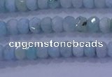 CRB1894 15.5 inches 2.5*4mm faceted rondelle larimar beads