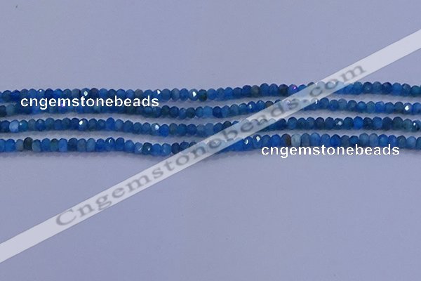 CRB1900 15.5 inches 2*3mm faceted rondelle apatite beads