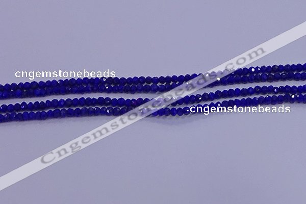 CRB1909 15.5 inches 2*3mm faceted rondelle lapis lazuli beads
