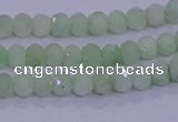 CRB1913 15.5 inches 2.5*4mm faceted rondelle green opal beads