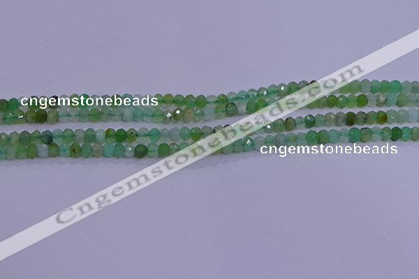 CRB1915 15.5 inches 2*3mm faceted rondelle Australia chrysoprase beads