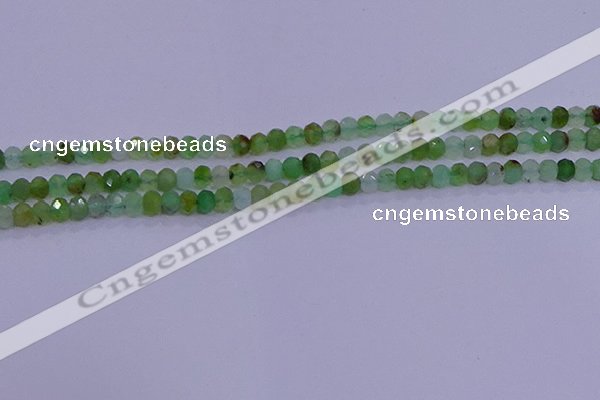 CRB1916 15.5 inches 2.5*4mm faceted rondelle Australia chrysoprase beads