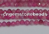 CRB1935 15.5 inches 2*3mm faceted rondelle pink tourmaline beads