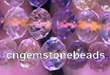 CRB1944 15.5 inches 6*8mm faceted rondelle ametrine beads