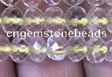 CRB1946 15.5 inches 4*6mm faceted rondelle lemon quartz beads