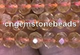 CRB1948 15.5 inches 3.5*5mm faceted rondelle citrine gemstone beads