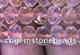 CRB1949 15.5 inches 4*6mm faceted rondelle citrine gemstone beads