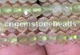 CRB1952 15.5 inches 3*4mm faceted rondelle prehnite gemstone beads