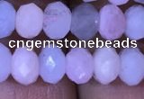 CRB1968 15.5 inches 4*6mm faceted rondelle morganite beads