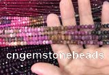 CRB1970 15.5 inches 3.5*5mm faceted rondelle tourmaline beads