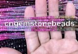 CRB1971 15.5 inches 3*4mm faceted rondelle tourmaline beads