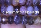 CRB1994 15.5 inches 4*6mm faceted rondelle Botswana agate beads