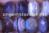 CRB1996 15.5 inches 7*10mm faceted rondelle Botswana agate beads