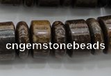 CRB200 15.5 inches 6*18mm - 13*18mm rondelle bronzite gemstone beads